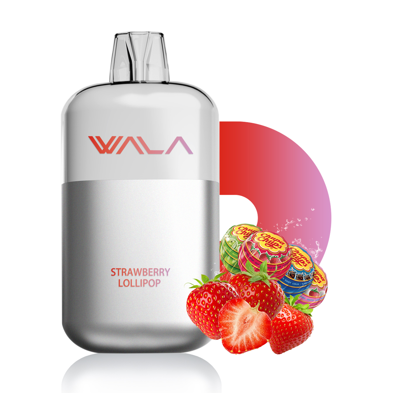 wala pop vape 10000 strawberry LOLLIPOP