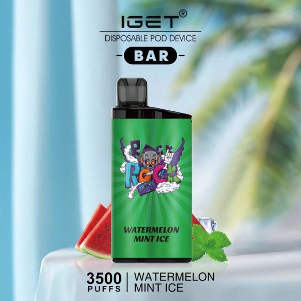 WATERMELON MINT ICE – IGET BAR – 3500 PUFFS