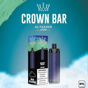 CROWN BAR ALFAKHER BERRY MINT - 8000 PUFFS