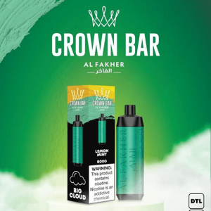 CROWN BAR ALFAKHER LEMON MINT - 8000 PUFFS