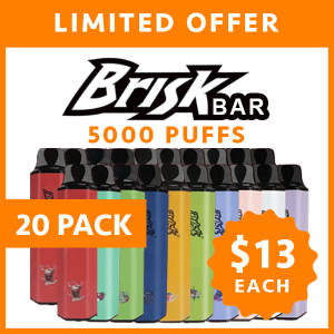 brisk bar 5000 puffs iget