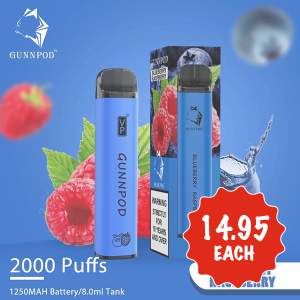 gunnpod 2000 blueberry raspberry