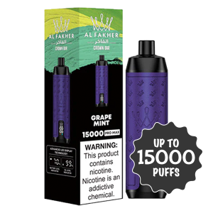 ALFAKHER CROWN BAR 15000 PRO 3 PACK GRAPE MINT