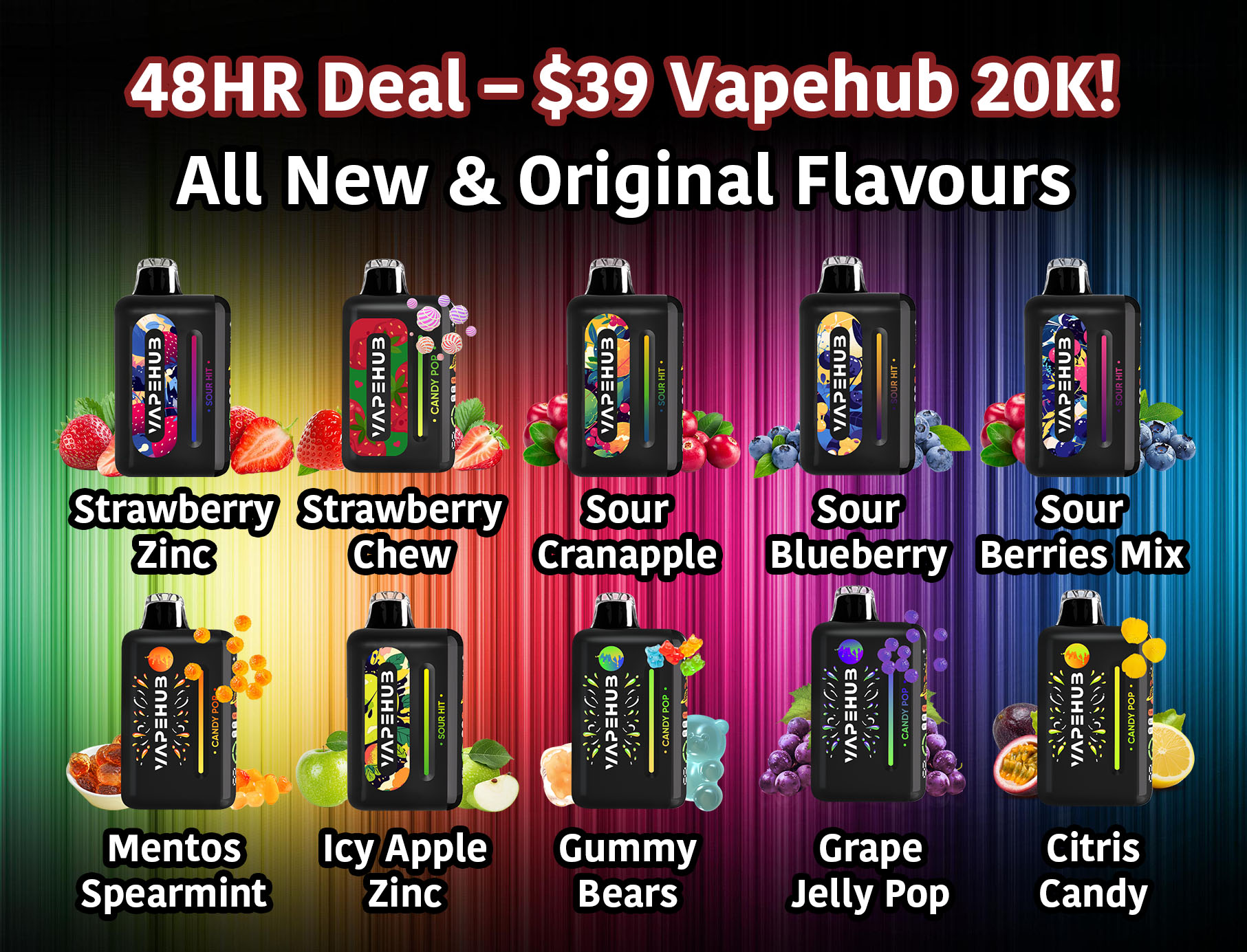 vapehub new flavours promo deal