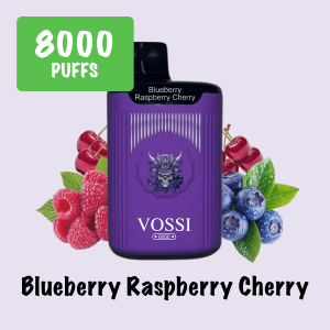 Vape Vossi 8000 Blueberry Raspberry Cherry