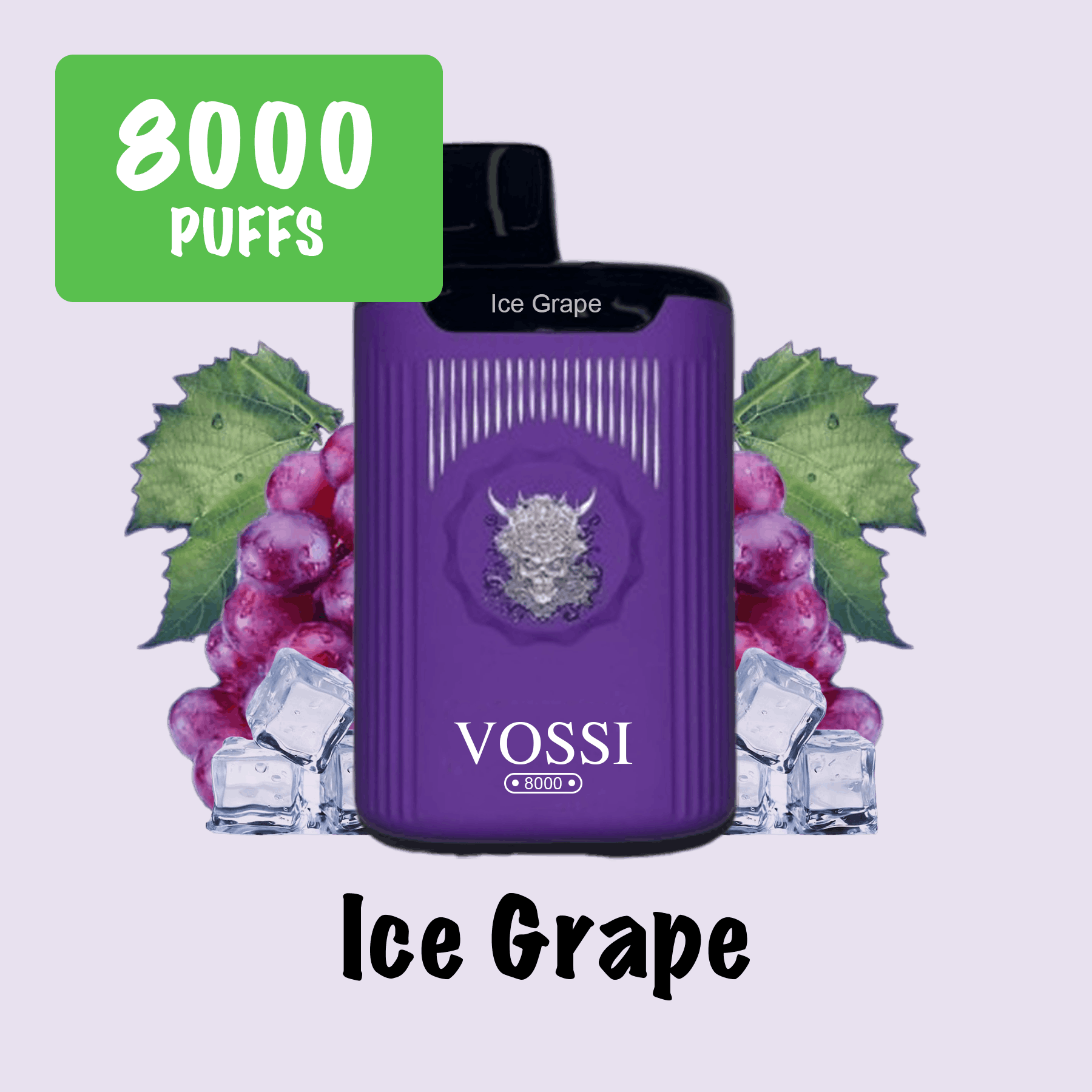 Vape Vossi 8000 Ice Grape
