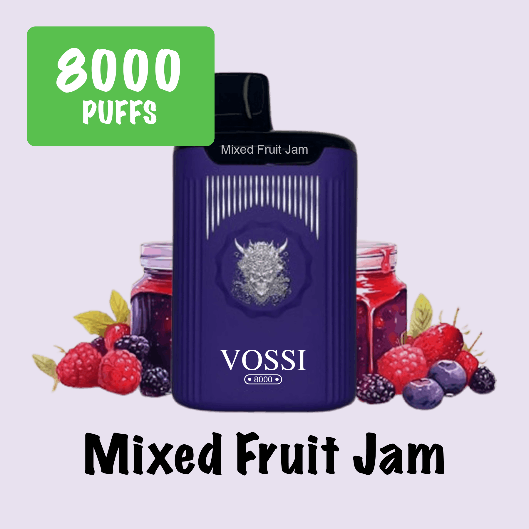 Vape Vossi 8000 Mixed Fruit Jam`